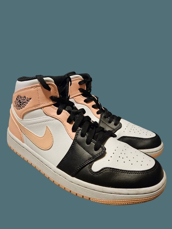 Nike Air Jordan 1 Mid White/Crimson Tint/Arctic Orange/Black Sneakers Men 9.5 main image 9
